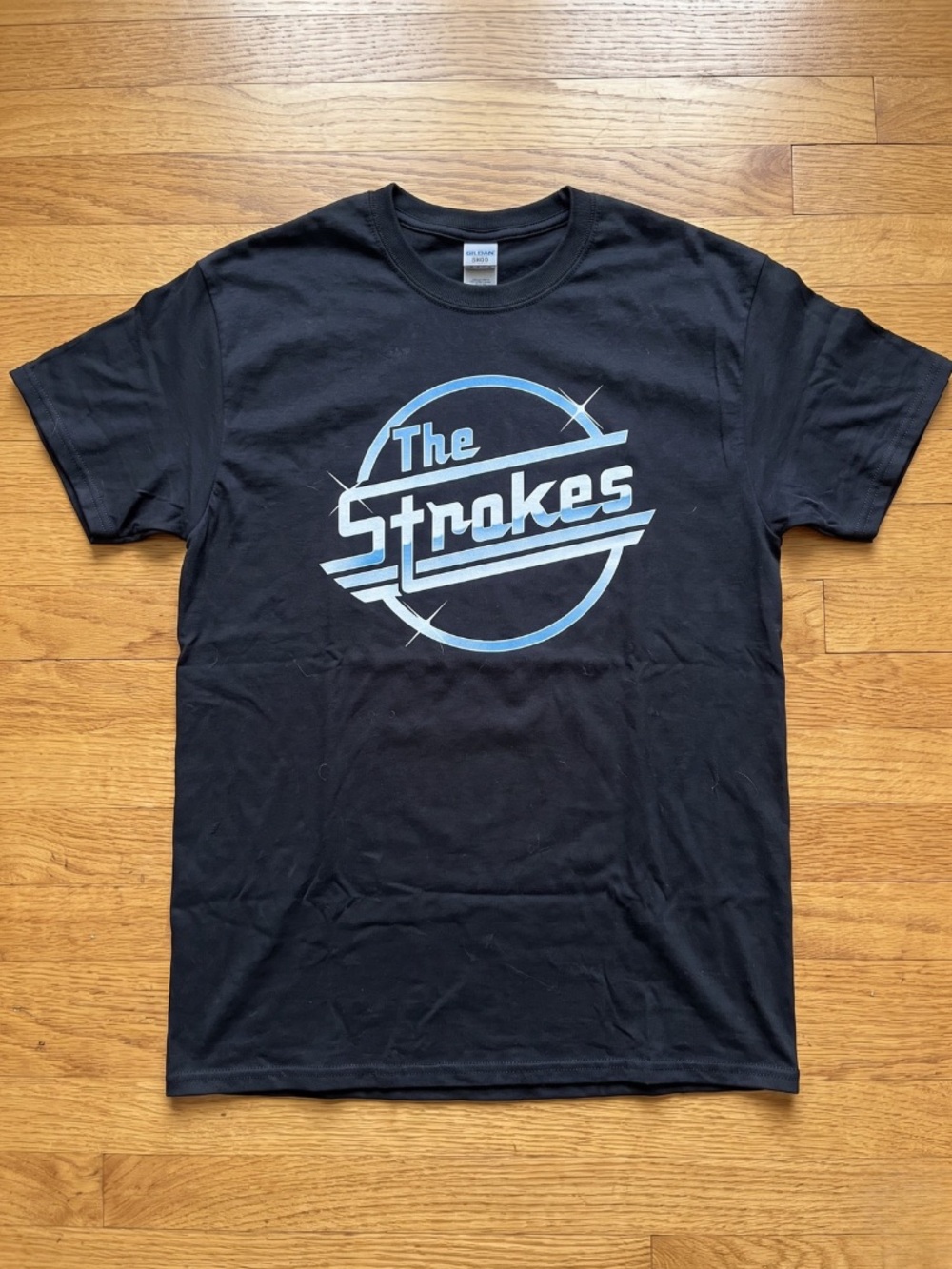 The Strokes Classic Logo Graphic T-Shirt Gildan Indie Rock Band Tee